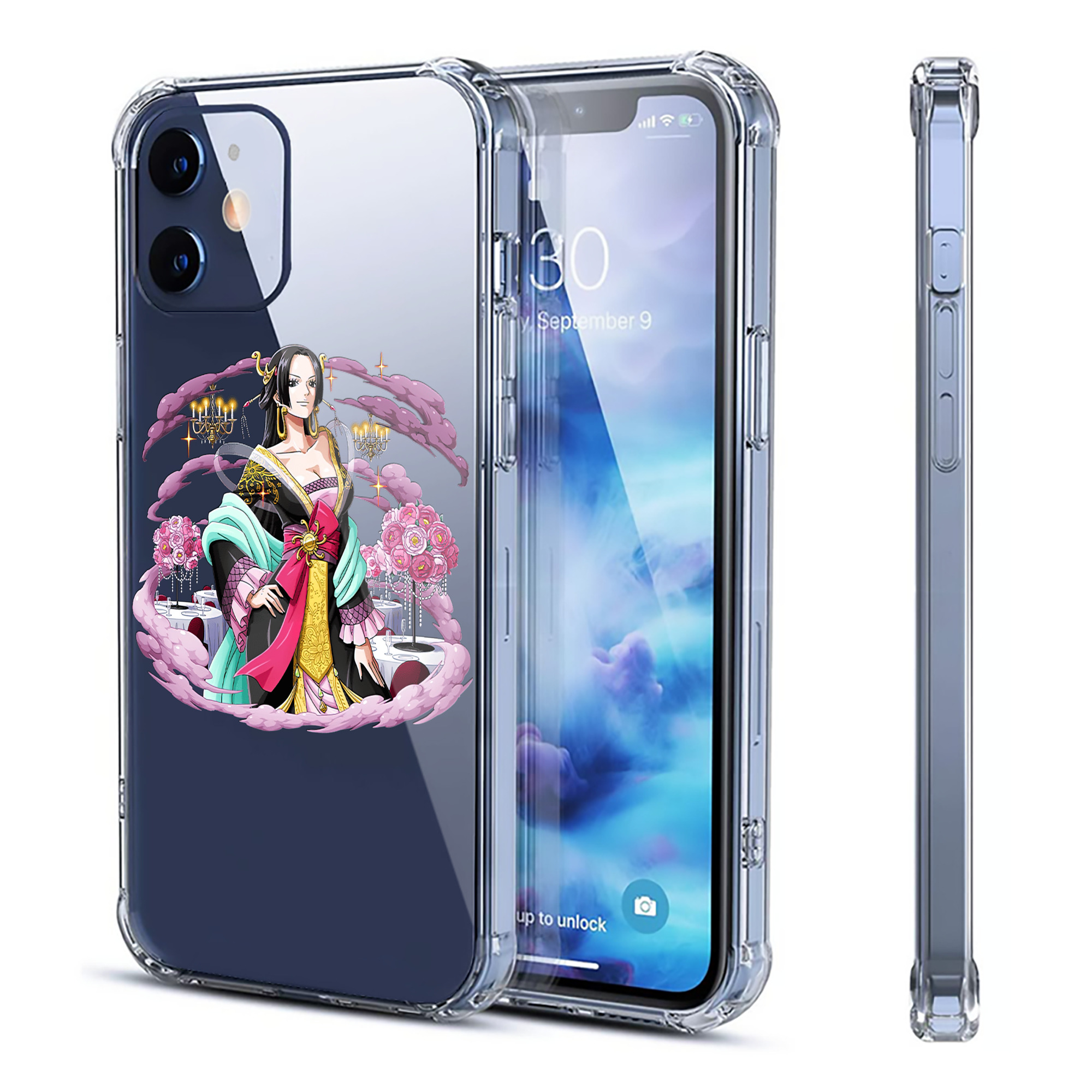 （画像用） ワンピース ボア・ハンコック ONE PIECE Boa·Hancock 【iPhone 12シリーズ対応】透明スマホケース（クリアソフトケース）